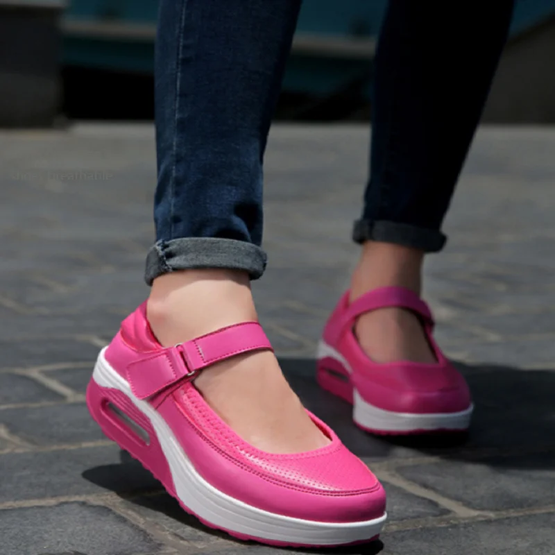 Vulcanized New PU Women's Shoes Breathable Sports Shallow Mouth Thick-Soled Swing Women's Air Cushion Single Hiking Outing With
Vulcanized New PU Women's Shoes Breathable Sports Shallow Mouth Thick-Soled Swing Women's Air Cushion Single Hiking Outing With