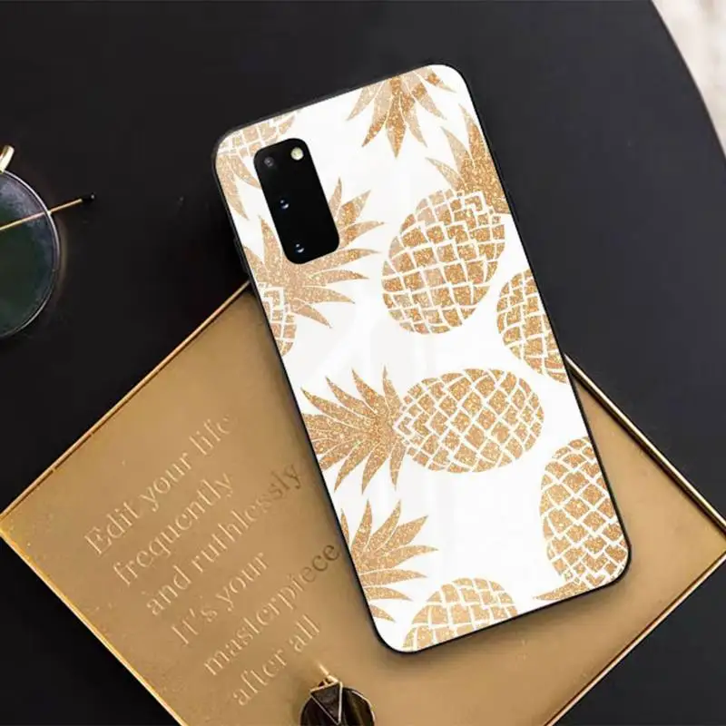 TOPLBPCS Summer Pineapple Tempered glass phone cover For Samsung S6 7 8 9 10 20 edge plus E A7 2018 S10 lite 2019 Note9 10pro 
TOPLBPCS Summer Pineapple Tempered glass phone cover For Samsung S6 7 8 9 10 20 edge plus E A7 2018 S10 lite 2019 Note9 10pro