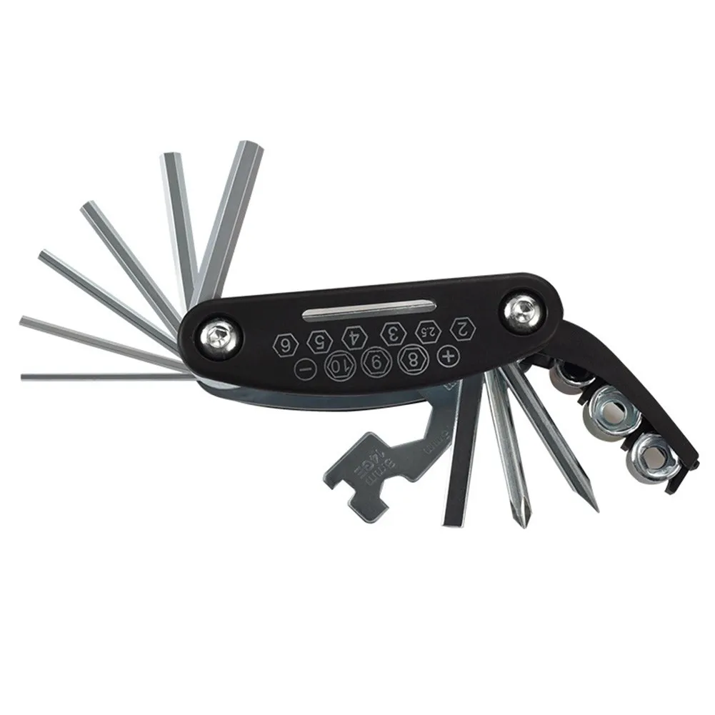 16-in-1 Bike Repair Tool Multifunction MTB Bike Repair Tool Wrench Screwdriver Kit 9*4.3*2.5cm Repair Tools Cycling Bike Kit
16-in-1 Bike Repair Tool Multifunction MTB Bike Repair Tool Wrench Screwdriver Kit 9*4.3*2.5cm Repair Tools Cycling Bike Kit