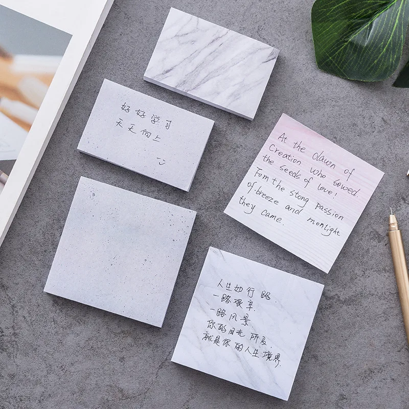 1pack/80pages Creative Marble Memo Pad Planner Sticky Notes Paper Sticker Notepad Kawaii Stationery Office School Supplies
1pack/80pages Creative Marble Memo Pad Planner Sticky Notes Paper Sticker Notepad Kawaii Stationery Office School Supplies