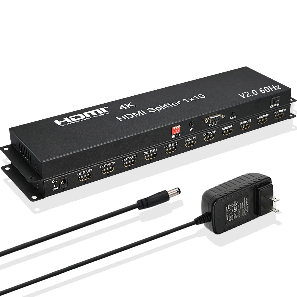 4K 60 Гц HDMI 2.0 Разделитель-тер 1x10 HDMI Разделитель-тер 1 в 10 выход видеопреобразователь дистрибьютор раздельный экран для ноутбука ПК на ТВ монит...
4K 60 Гц HDMI 2.0 Разделитель-тер 1x10 HDMI Разделитель-тер 1 в 10 выход видеопреобразователь дистрибьютор раздельный экран для ноутбука ПК на ТВ монит...