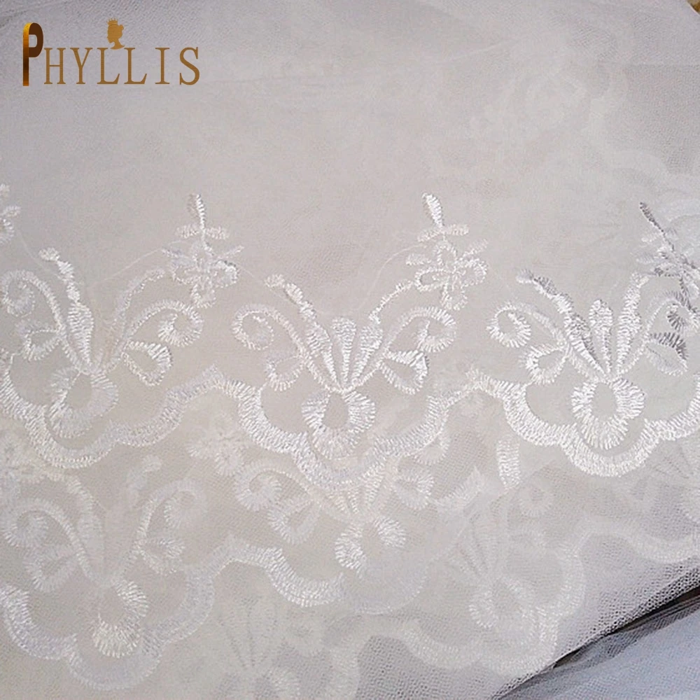 PHYLLIS B49 Long Bridal Veils with Comb Three Layer White Ivory Cathedral Length Wedding Veils Lace Edge Applique Veil With Comb
PHYLLIS B49 Long Bridal Veils with Comb Three Layer White Ivory Cathedral Length Wedding Veils Lace Edge Applique Veil With Comb