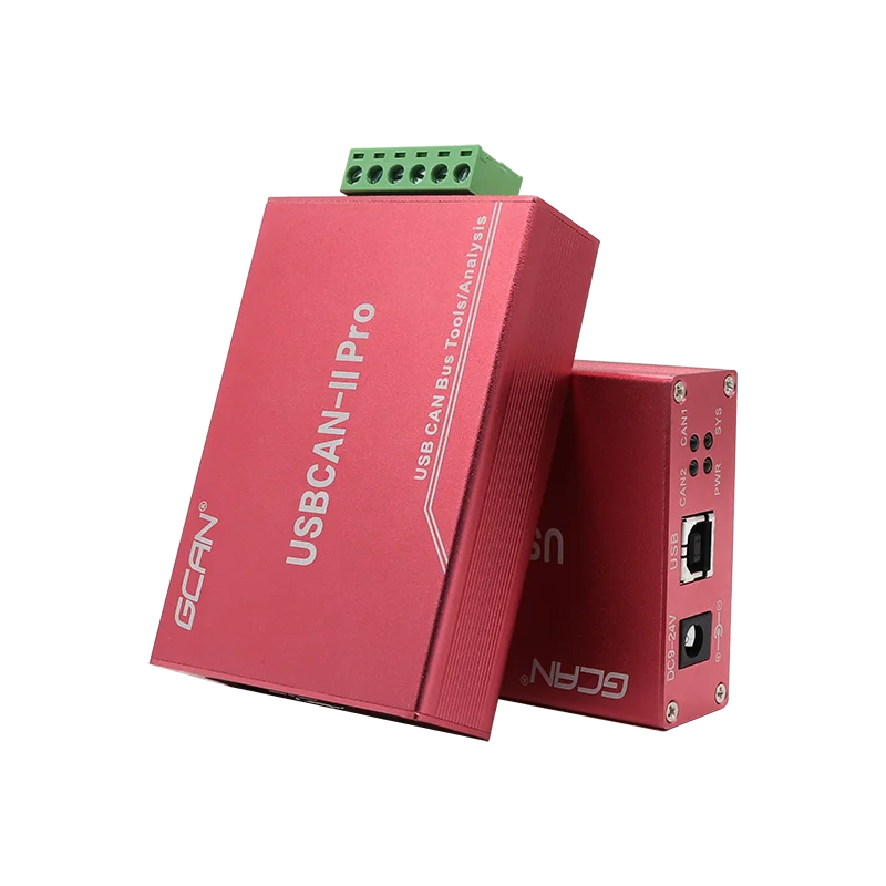 

GGCAN USBCAN II Pro USB to CAN Adapter Dual Channel Analyzer Adapter CAN Bus Data Receiver Transmitter Support ECAN Tool Softwar