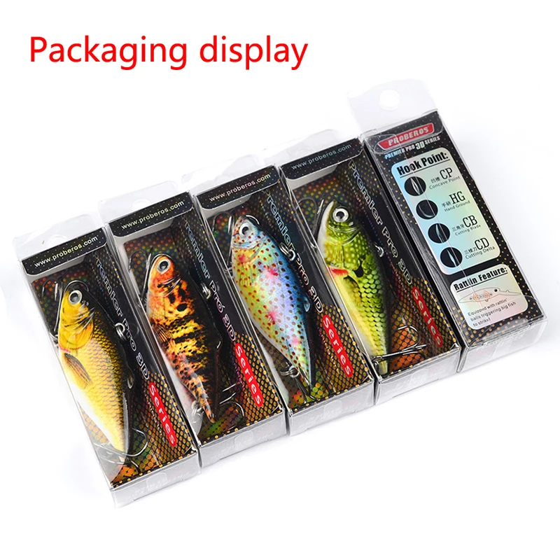 1pcs Fishing Lures 6.4CM-8.6G Painted Road Bait Classic Fishing Lures VIB Waters Realistic 8# Fake Bait outdoor sports
1pcs Fishing Lures 6.4CM-8.6G Painted Road Bait Classic Fishing Lures VIB Waters Realistic 8# Fake Bait outdoor sports