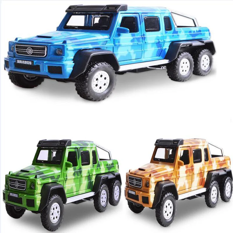 1:32 Off-Road Alloy Car Camouflage Off-Road Car Model Six Wheel With Sound And Light Toy Car Model Children Birthday Gift
1:32 Off-Road Alloy Car Camouflage Off-Road Car Model Six Wheel With Sound And Light Toy Car Model Children Birthday Gift