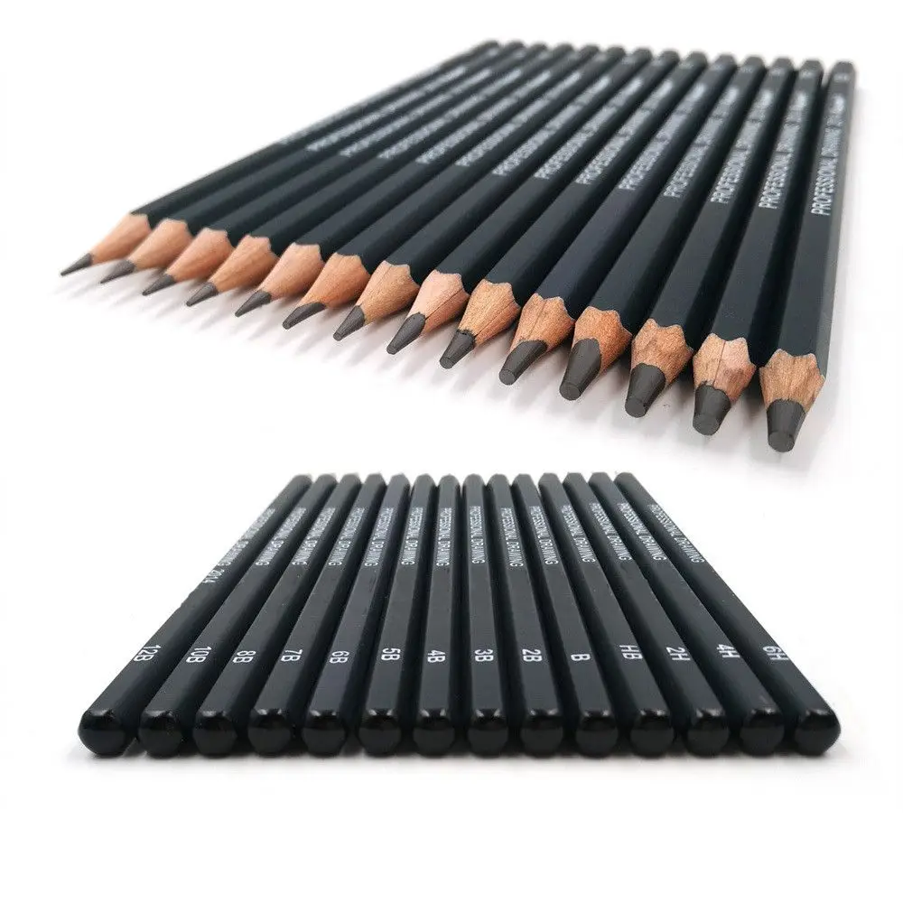 14pcs/set Wooden Sketch Pencils 12B 10B 8B 7B 6B 5B 4B 3B 2B B HB 2H 4H 6H Woodworking Pencil Painting Tools Art Supplies
14pcs/set Wooden Sketch Pencils 12B 10B 8B 7B 6B 5B 4B 3B 2B B HB 2H 4H 6H Woodworking Pencil Painting Tools Art Supplies