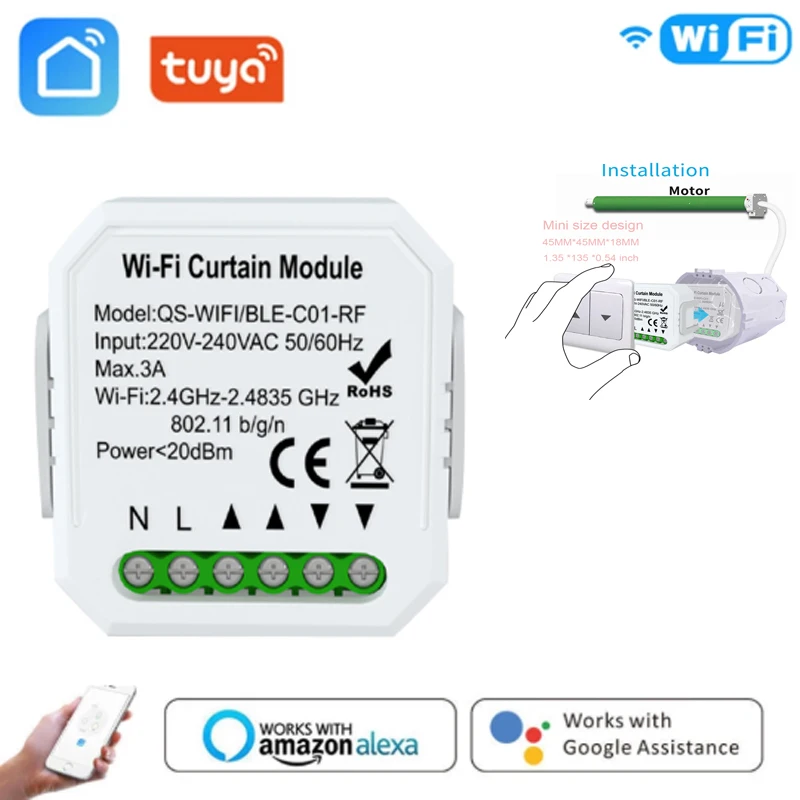 Tuya Smart Life Wi-Fi шторы рольставни из затвора DIY RF433 занавес модуль автоматического включения света пульт дистанционного управления с Alexa Google Home У...
Tuya Smart Life Wi-Fi шторы рольставни из затвора DIY RF433 занавес модуль автоматического включения света пульт дистанционного управления с Alexa Google Home У...