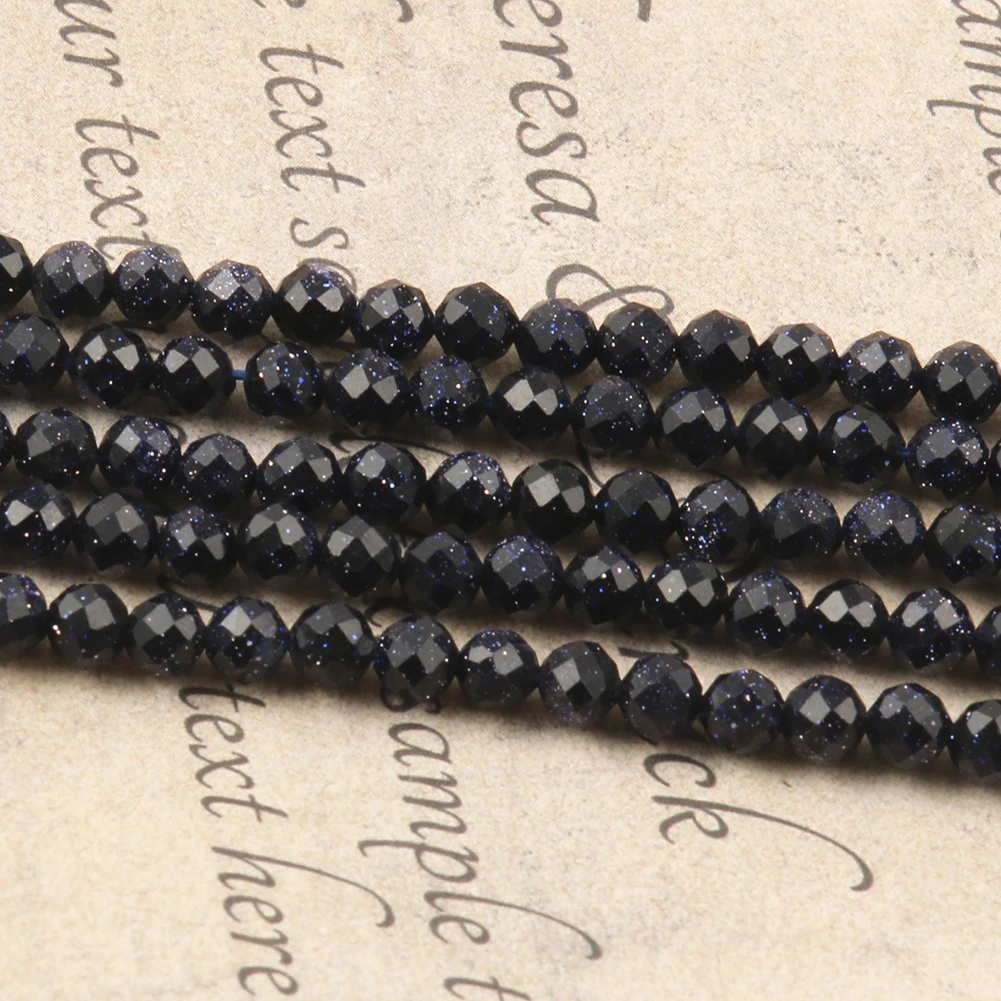 2/3/4MM Natural Stone Faceted Blue Sand Beads Round Loose Spacer Beads for Jewelry Making DIY Bracelet 15''
2/3/4MM Natural Stone Faceted Blue Sand Beads Round Loose Spacer Beads for Jewelry Making DIY Bracelet 15''