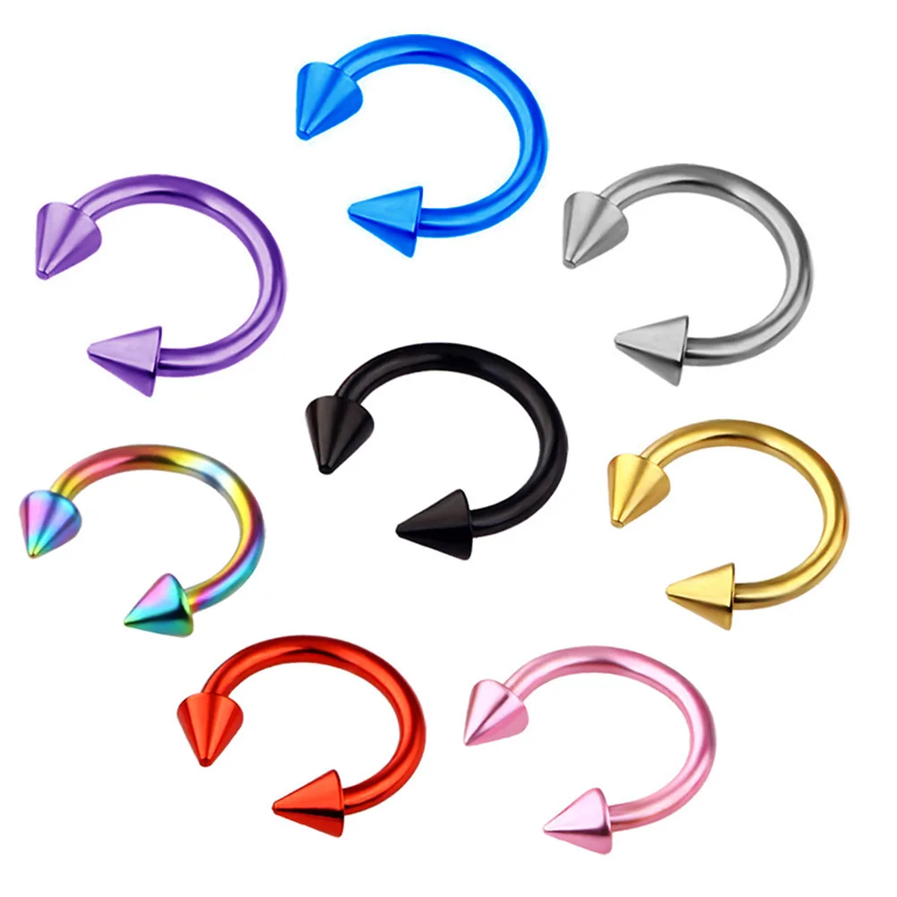 Модная новинка, Серьги C-образной формы из титановой стали, кольцо для груди, носа, ногтей, ювелирные изделия для пирсинга тела человека 
Модная новинка, Серьги C-образной формы из титановой стали, кольцо для груди, носа, ногтей, ювелирные изделия для пирсинга тела человека