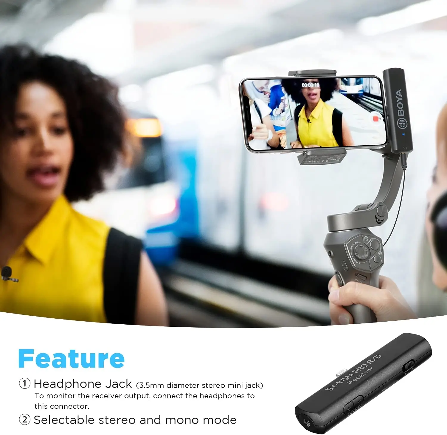 BOYA BY-WM4 PRO 2.4G Wireless Lavalier Microphone System Lightning Receiver for iPhone iPad IOS Phone Youtube Video Recording
BOYA BY-WM4 PRO 2.4G Wireless Lavalier Microphone System Lightning Receiver for iPhone iPad IOS Phone Youtube Video Recording