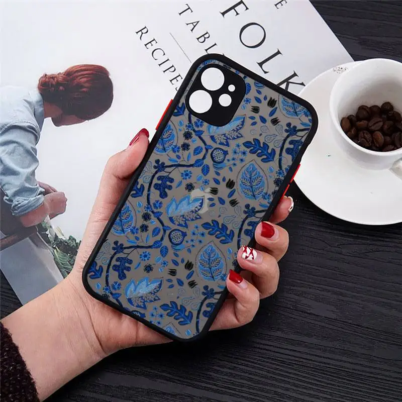 Blue and white porcelain Phone Case matte transparent For iphone 7 8 11 12 plus mini x xs xr pro max cover
Blue and white porcelain Phone Case matte transparent For iphone 7 8 11 12 plus mini x xs xr pro max cover