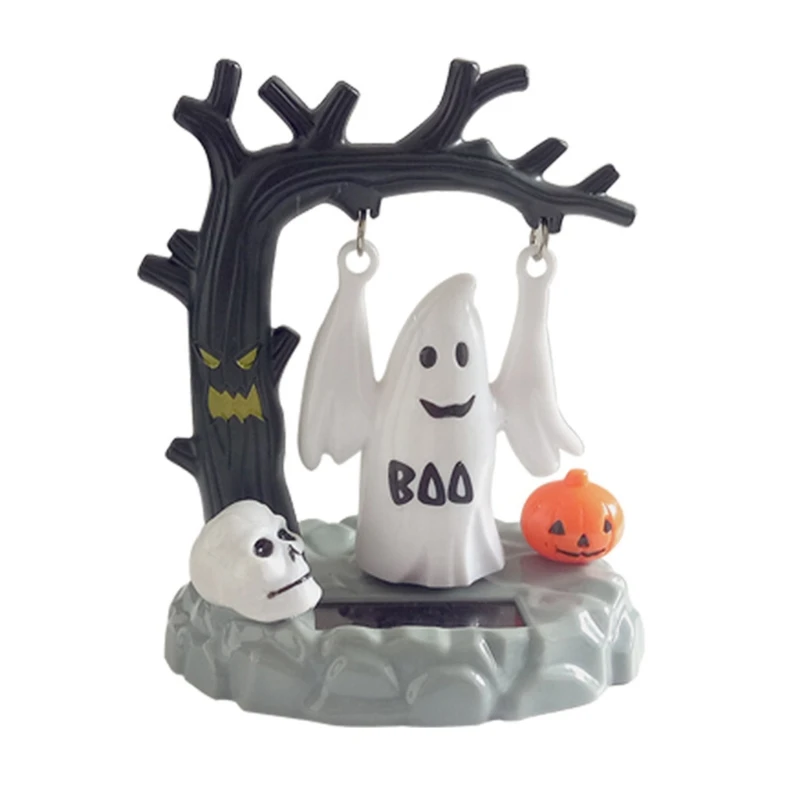 57BB Halloween Solar Power Swing Ornament Ghost Figurines for Halloween Ornaments
57BB Halloween Solar Power Swing Ornament Ghost Figurines for Halloween Ornaments