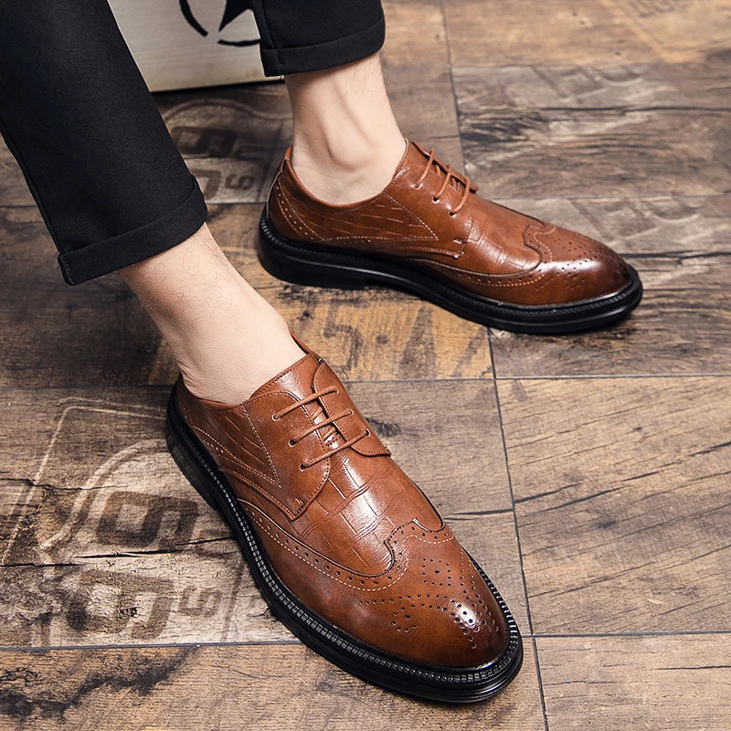 Mazefeng classic fashion business dress men's shoes leather men's suit shoes fashion lace up office men's Oxford Shoes Sizi37-44
Mazefeng classic fashion business dress men's shoes leather men's suit shoes fashion lace up office men's Oxford Shoes Sizi37-44