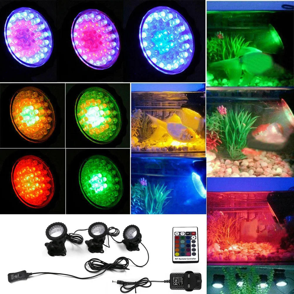 Водонепроницаемый RGB-светильник для бассейна с пультом ДУ | Лампы и освещение