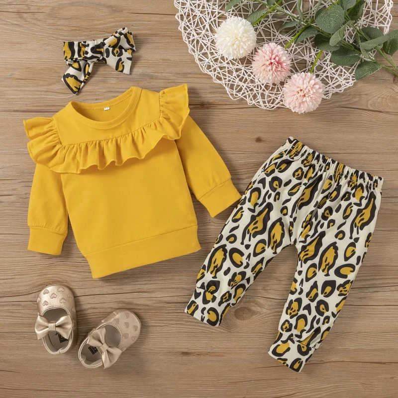 3 шт., детская кружевная кофта с длинным рукавом и леопардовым принтом
3 шт., детская кружевная кофта с длинным рукавом и леопардовым принтом