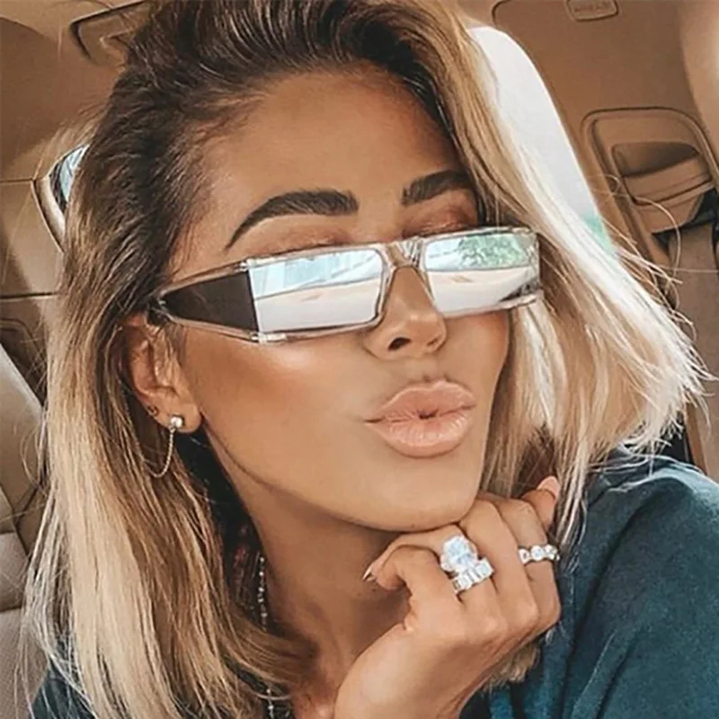 Trendy Punk Sunglasses Brand Designer with Square Personality Sunglasses For Men Women Mirror Silver Street Shooting Glasses
Trendy Punk Sunglasses Brand Designer with Square Personality Sunglasses For Men Women Mirror Silver Street Shooting Glasses