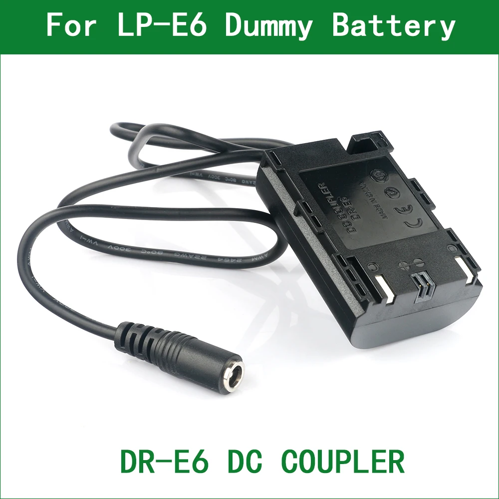 LP-E6 LP E6 E6N Dummy Battery DR-E6 DC COUPLER for Canon EOS 6D 7D 60D 70D 80D 90D R R5 R6 5DS 5D Mark II
LP-E6 LP E6 E6N Dummy Battery DR-E6 DC COUPLER for Canon EOS 6D 7D 60D 70D 80D 90D R R5 R6 5DS 5D Mark II