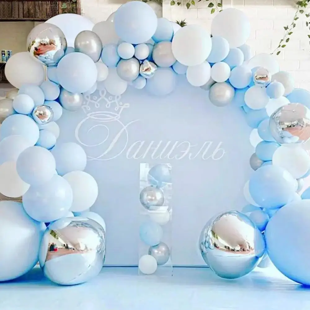 Blue Silver Macaron Birthday Balloon Garland Arch Kit Party Foil Metal Balon Weding Baby Shower Birthday Party Decor Kids Adults
Blue Silver Macaron Birthday Balloon Garland Arch Kit Party Foil Metal Balon Weding Baby Shower Birthday Party Decor Kids Adults