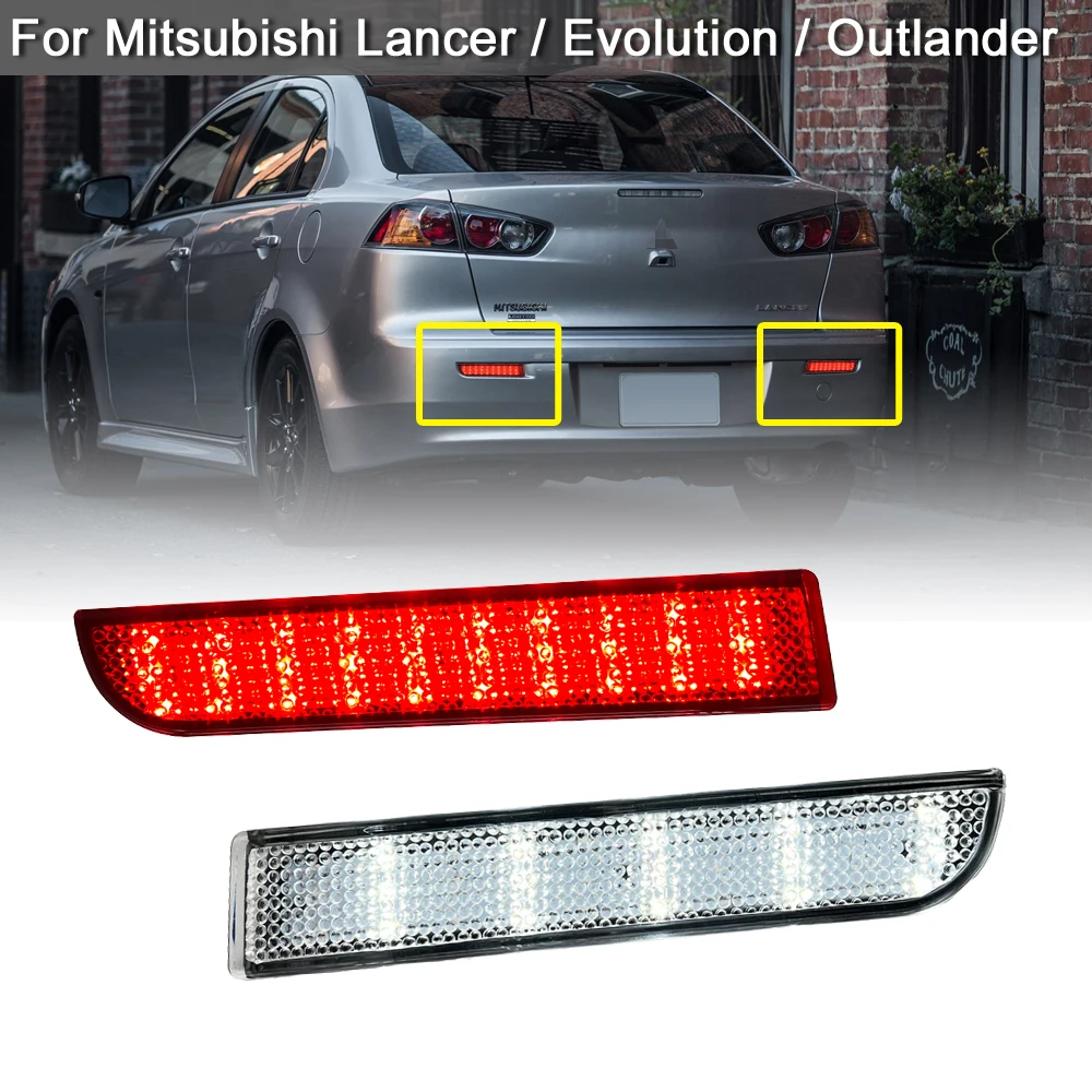 3-функциональный Светодиодный отражатель заднего бампера, сигнальная лампа, тормозсветильник заднего хода для Mitsubishi Lancer Evolution X Outlander Sport/RVR
3-функциональный Светодиодный отражатель заднего бампера, сигнальная лампа, тормозсветильник заднего хода для Mitsubishi Lancer Evolution X Outlander Sport/RVR