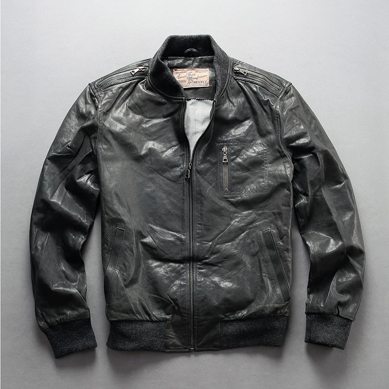 AVIREX FLY fashion baseball real genuine leather flight men slim fit bomber jacket pilot coat
AVIREX FLY fashion baseball real genuine leather flight men slim fit bomber jacket pilot coat