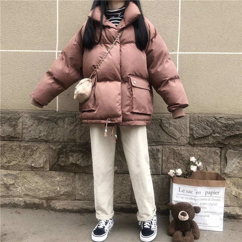 Korean Style Oversize Sweet Soft Girly Casual Jacket Women Clothing Vintage 2020 Winter Loose Pocket Lady Coats Outerwear Female
Korean Style Oversize Sweet Soft Girly Casual Jacket Women Clothing Vintage 2020 Winter Loose Pocket Lady Coats Outerwear Female
