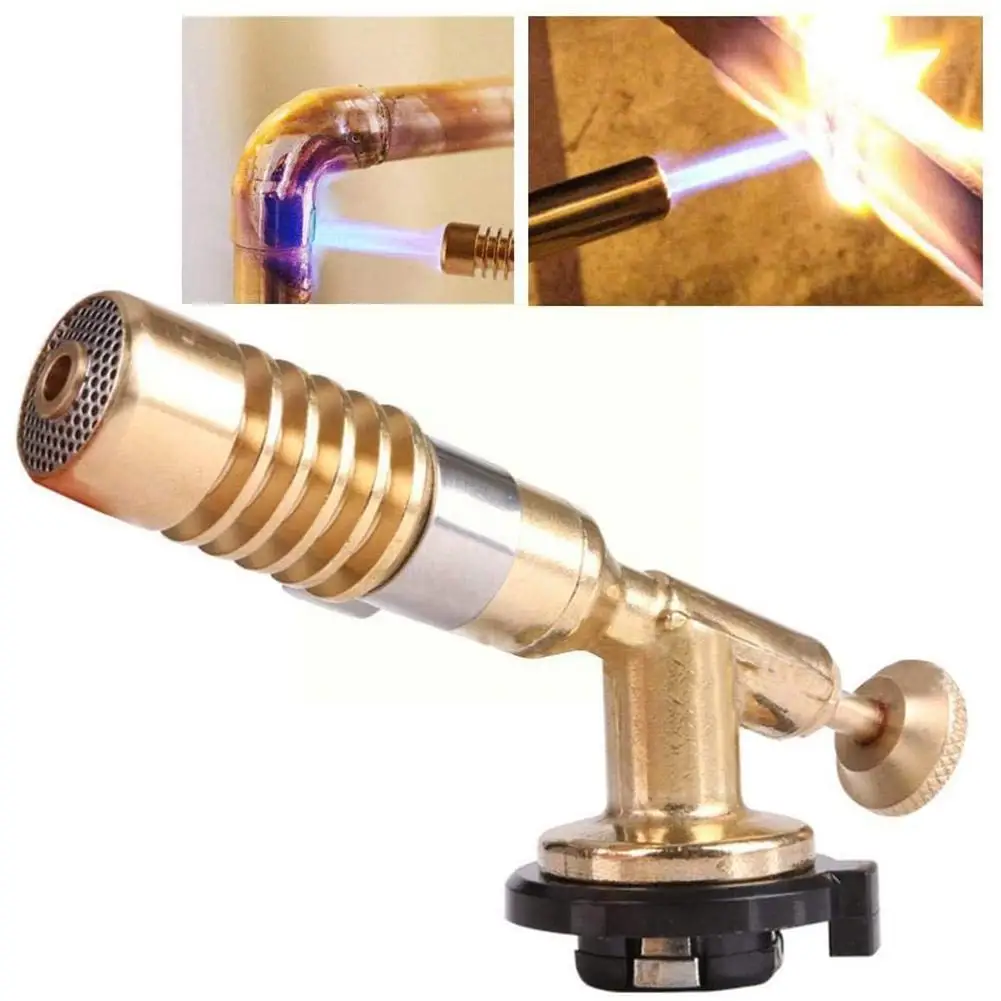 New Welding Torch High Temperature Brass Mapp Gas Turbo For Welding Solder Plumbing Welding Torch Brazing Propane Soldering N8H4
New Welding Torch High Temperature Brass Mapp Gas Turbo For Welding Solder Plumbing Welding Torch Brazing Propane Soldering N8H4
