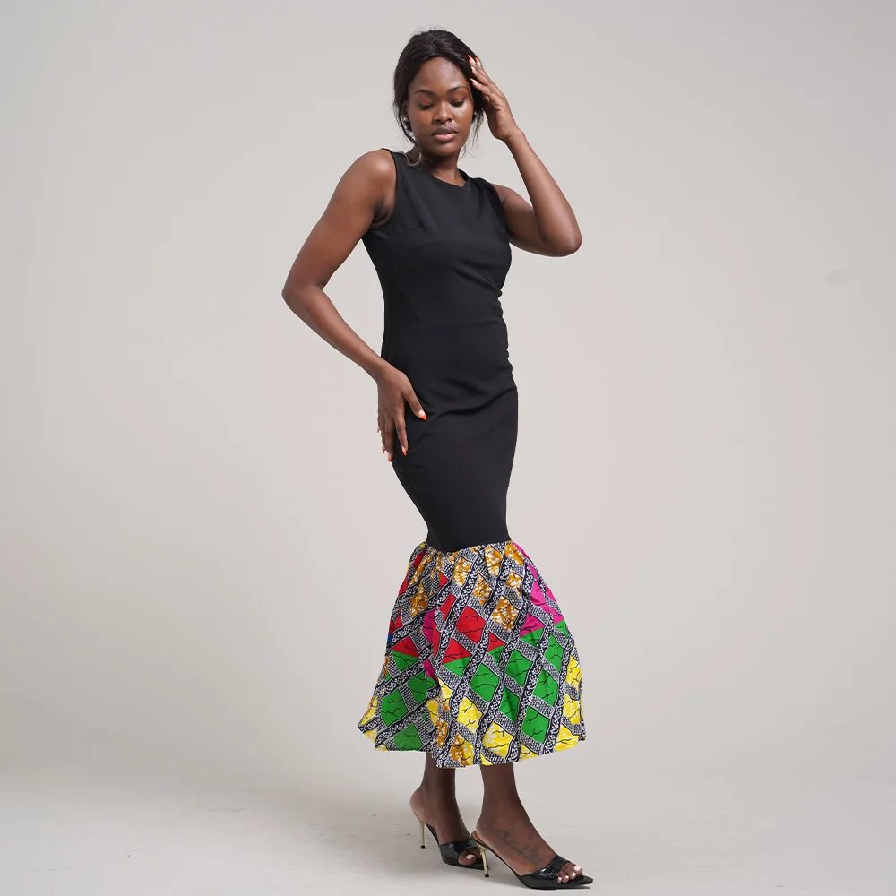 New Fashion Sleeveless Dress African Cotton Tight Stitching Long Dashiki Women's Traditional Party Dress
New Fashion Sleeveless Dress African Cotton Tight Stitching Long Dashiki Women's Traditional Party Dress