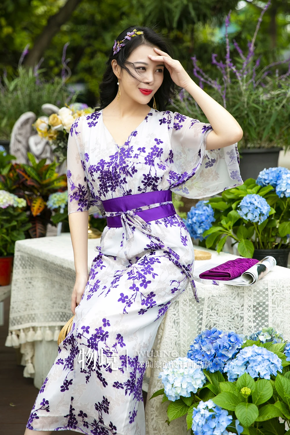 20199 2020 Summer Dress Lavender series violet flower beautiful dress for woman
20199 2020 Summer Dress Lavender series violet flower beautiful dress for woman