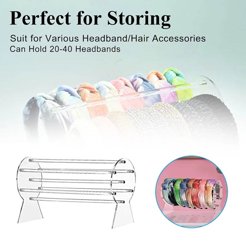 Transparent Acrylic Headband Holder Multipurpose Jewelry Storage Rack for Home Living Room Bedroom GRSA889
Transparent Acrylic Headband Holder Multipurpose Jewelry Storage Rack for Home Living Room Bedroom GRSA889