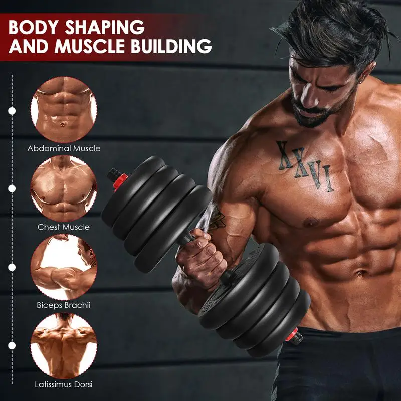 30KG/66LB Adjustable Dumbbell Set 50cm Dumbbell Bars 40cm Dumbbell Connector Weightlifting Fitness Equipment For Building Body
30KG/66LB Adjustable Dumbbell Set 50cm Dumbbell Bars 40cm Dumbbell Connector Weightlifting Fitness Equipment For Building Body