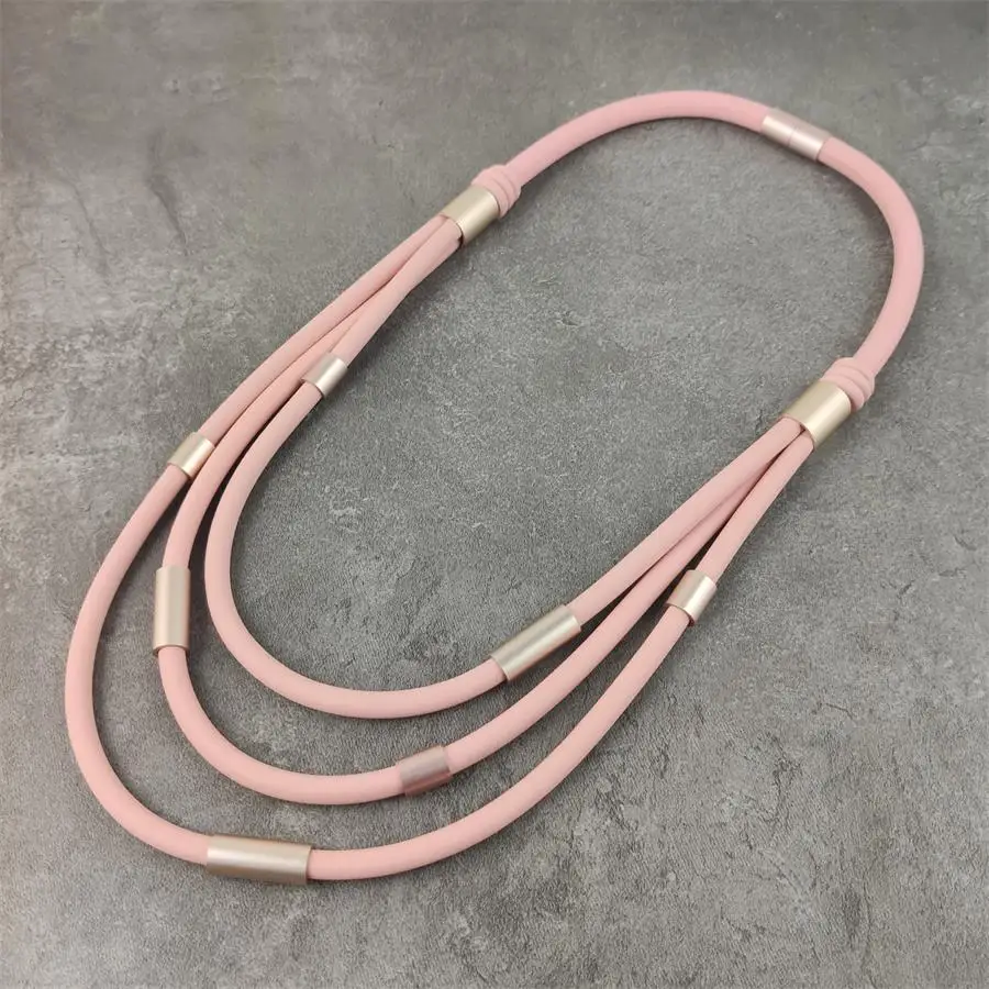 Punk Style Multi Rubber Matt Silver Tubes Contemporary Necklace Casual Style Fashion Jewelry Dropshipping
Punk Style Multi Rubber Matt Silver Tubes Contemporary Necklace Casual Style Fashion Jewelry Dropshipping