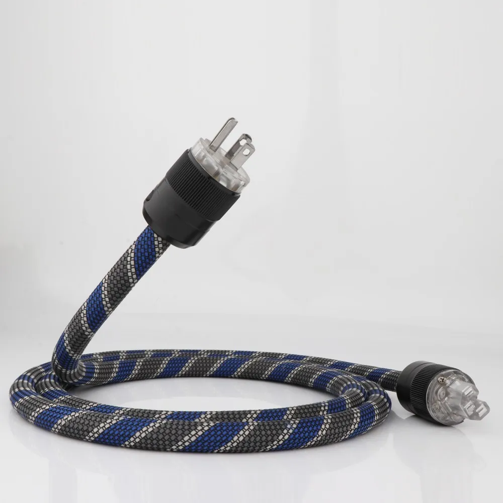 

Preffair высококлассный Американский кабель питания переменного тока с 3 зубцами штепсельная вилка американского стандарта шнур питания с качеством звука кабель питания HI-Fi Кабель питания CD трубка усилитель наушники