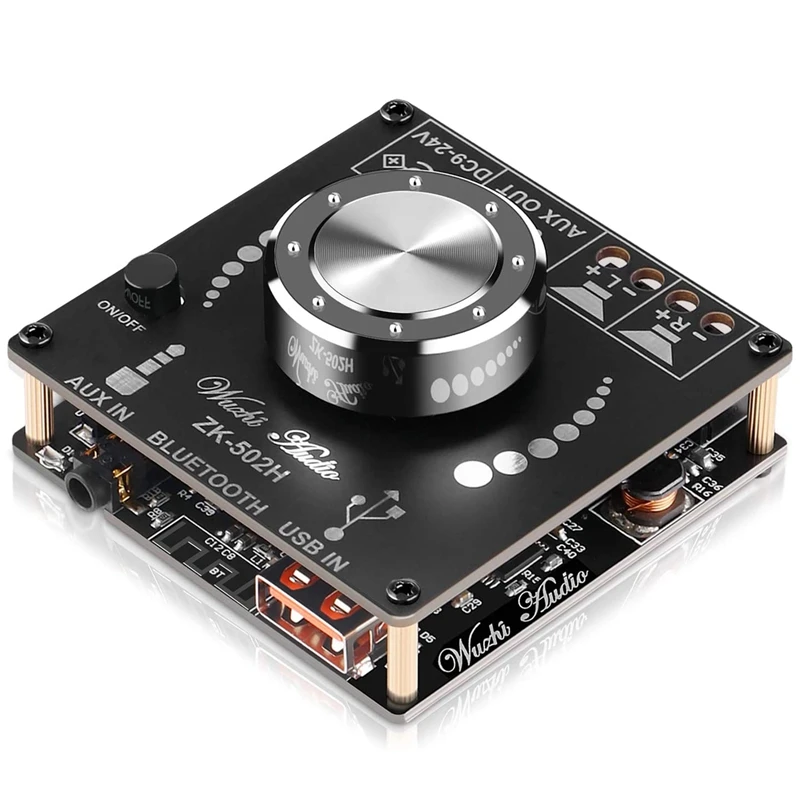 Bluetooth Amplifier Board Hifi Stereo 2.0 2X50W Audio Amplifier Module TPA3116D2 Digital Power Amplifier Bluetooth 5.0
Bluetooth Amplifier Board Hifi Stereo 2.0 2X50W Audio Amplifier Module TPA3116D2 Digital Power Amplifier Bluetooth 5.0