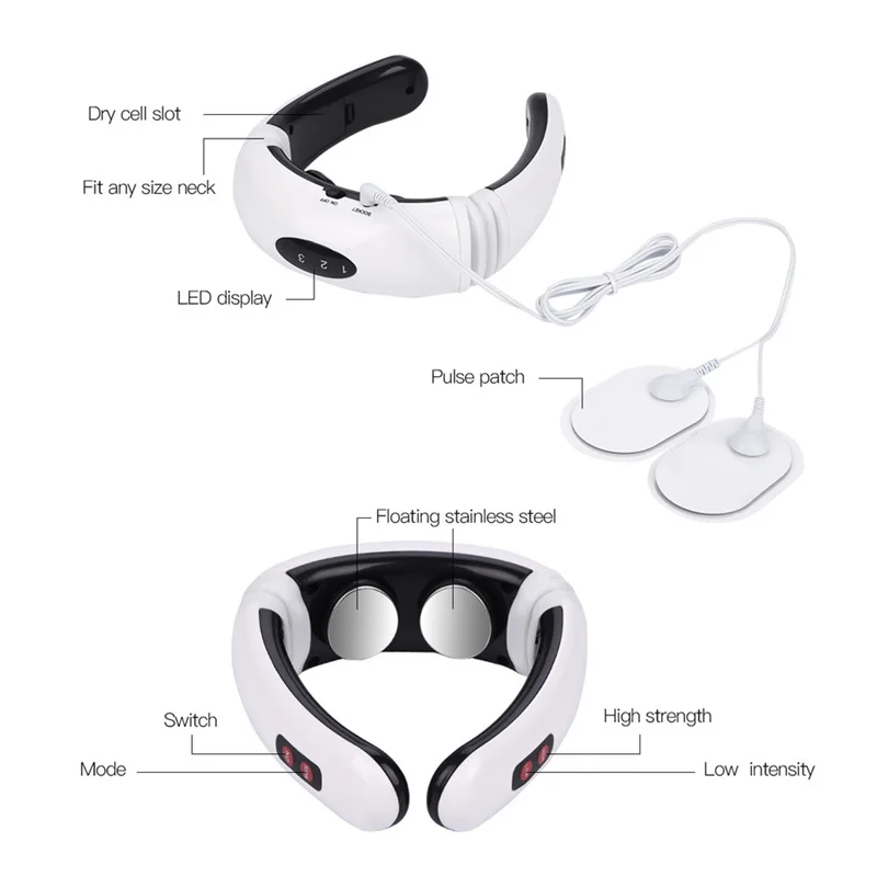 2 in 1 Electric Cervical Massager Pulse Back 6 Modes Pain Relief Neck Massager Body Slimming Massager Ultrasound Ems Fat Burner
2 in 1 Electric Cervical Massager Pulse Back 6 Modes Pain Relief Neck Massager Body Slimming Massager Ultrasound Ems Fat Burner