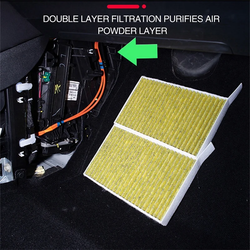 2Pcs Model 3 Air Conditioning Filter Replacement for Tesla Model 3 Y with Activated Carbon Car Air Filter
2Pcs Model 3 Air Conditioning Filter Replacement for Tesla Model 3 Y with Activated Carbon Car Air Filter