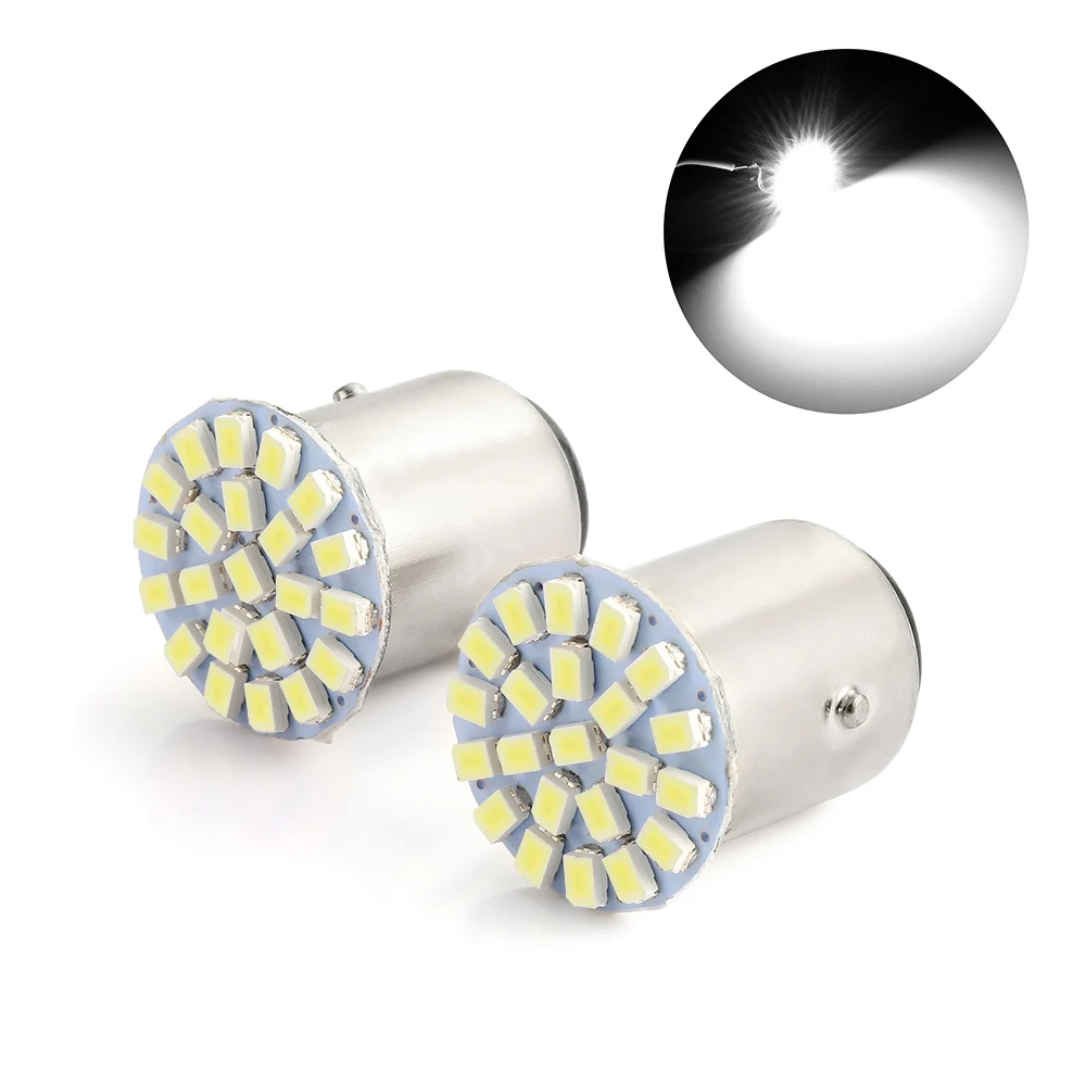 2pcs Canbus white car T25 1157 22 SMD LED Light Bulb Tail Break Stop Turn Signal Light replace lamp
2pcs Canbus white car T25 1157 22 SMD LED Light Bulb Tail Break Stop Turn Signal Light replace lamp