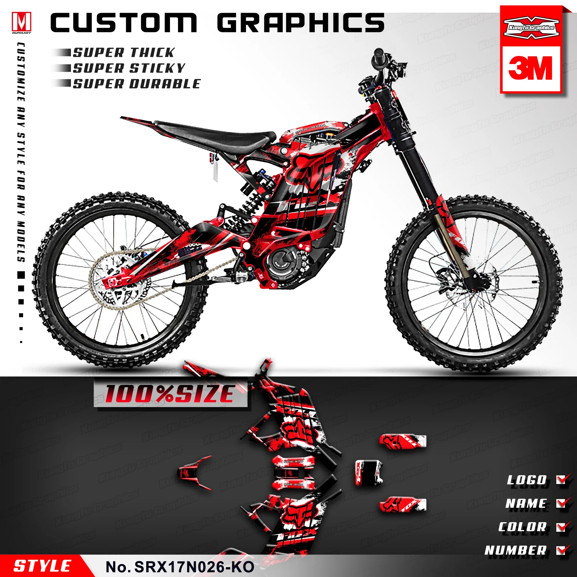 2021 Custom stickers Fit LBX Special sticker Sur-ron light bee x verison 3M Modified full motorcycle sticker
2021 Custom stickers Fit LBX Special sticker Sur-ron light bee x verison 3M Modified full motorcycle sticker
