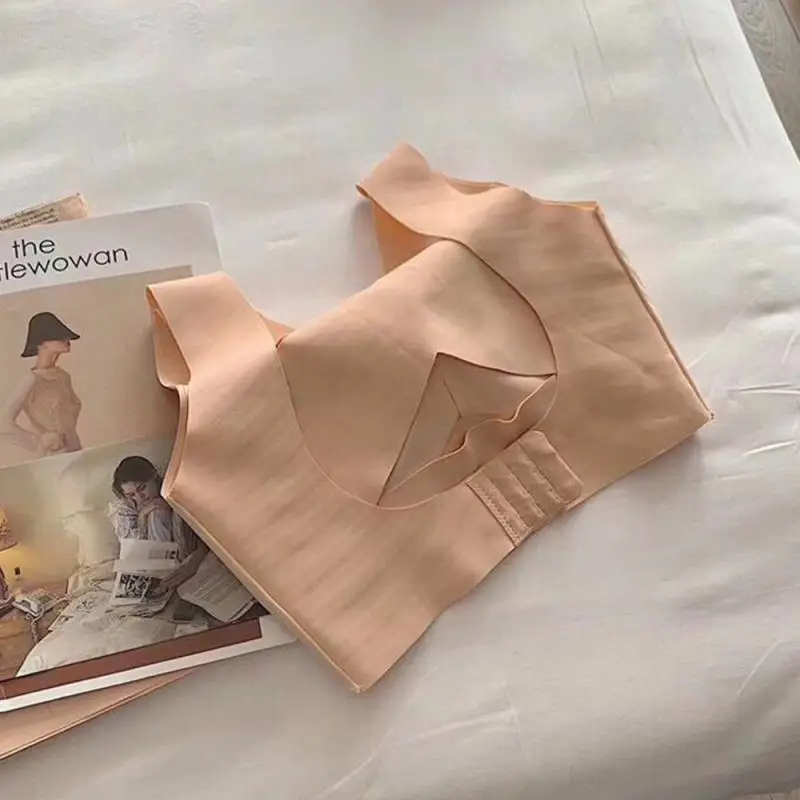 1pc Women Seamless Front Buckle Support Bra Underwear No Trace Vest Cotton Correct The Beautiful Back Kyphosis Correction Undies
1pc Women Seamless Front Buckle Support Bra Underwear No Trace Vest Cotton Correct The Beautiful Back Kyphosis Correction Undies