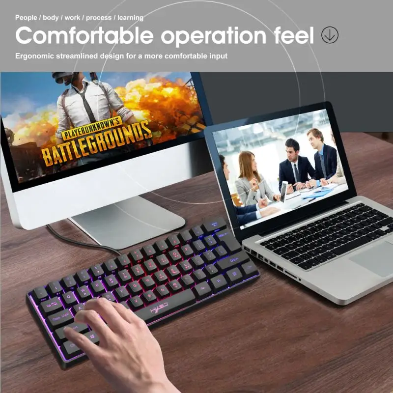 61 Keys Mechanical Keyboard USB Wired Device LED Backlit Spindle For Gaming Desktop Computer SK9708
61 Keys Mechanical Keyboard USB Wired Device LED Backlit Spindle For Gaming Desktop Computer SK9708