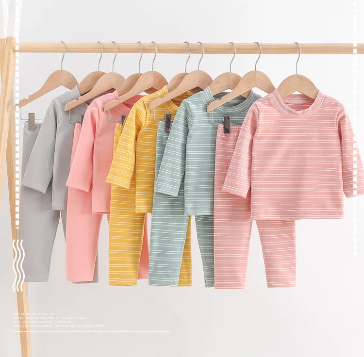 Kids Pajamas Set Velvet thermal underwear Children Sleepwear Cartoon Striped Pyjamas Cotton Pijamas Boys Girls Cotton Nightwear
Kids Pajamas Set Velvet thermal underwear Children Sleepwear Cartoon Striped Pyjamas Cotton Pijamas Boys Girls Cotton Nightwear