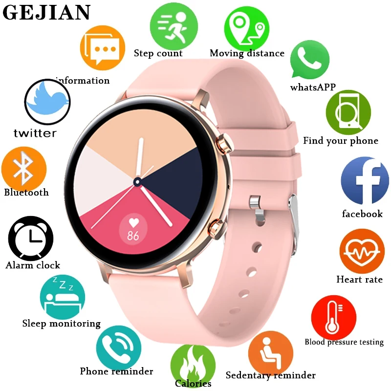 GEJIAN IP68 Waterproof Bluetooth Call Smart Watch Women Heart Rate ECG PPG Monitor New Men Smartwatch For Android Ios Xiaomi
GEJIAN IP68 Waterproof Bluetooth Call Smart Watch Women Heart Rate ECG PPG Monitor New Men Smartwatch For Android Ios Xiaomi