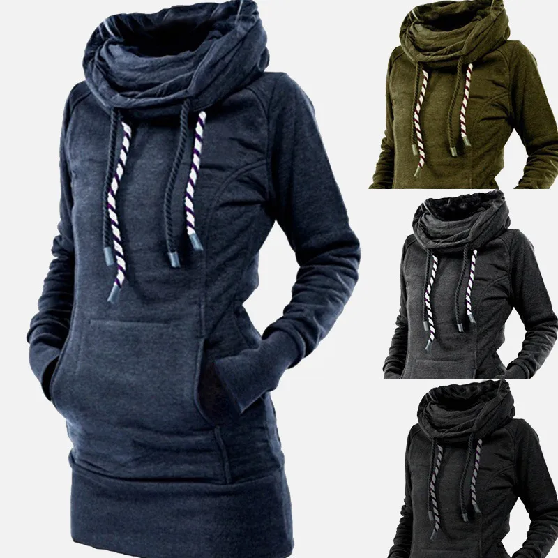 Women's Turtleneck Pullover Robe Plain Thick Hoodie Warm Waist Sweatshirt Embroidered Stars Long Hoodie Dress
Women's Turtleneck Pullover Robe Plain Thick Hoodie Warm Waist Sweatshirt Embroidered Stars Long Hoodie Dress
