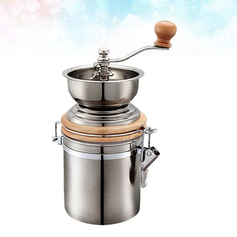 Stainless Steel Container Manual Coffee Bean Grinder Mills Machine Hand Conical Coffee Burr Grinder Pepper Spice Mills Kitchen T
Stainless Steel Container Manual Coffee Bean Grinder Mills Machine Hand Conical Coffee Burr Grinder Pepper Spice Mills Kitchen T