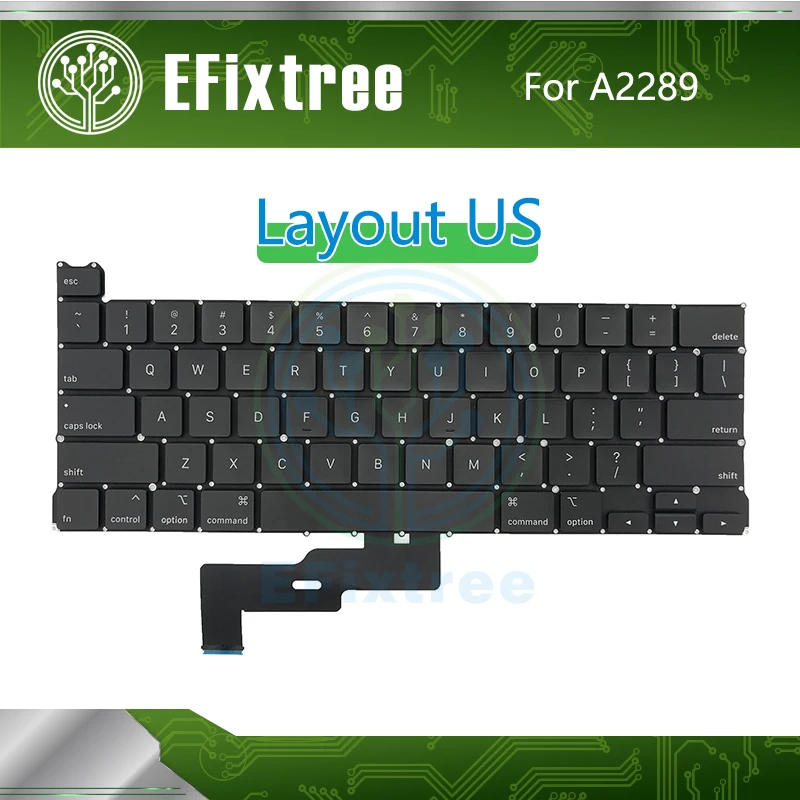 A2289 клавиатура US для Macbook Pro Retina 13 "A2289 раскладка замены ранние 2020 EMC 3456 |