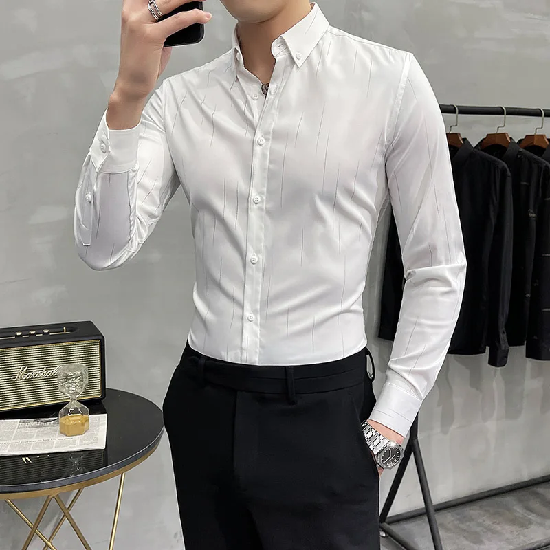 Summer meteor stripe high grade shirt men's short sleeve non iron Korean leisure business work professional men's shirt long
Summer meteor stripe high grade shirt men's short sleeve non iron Korean leisure business work professional men's shirt long