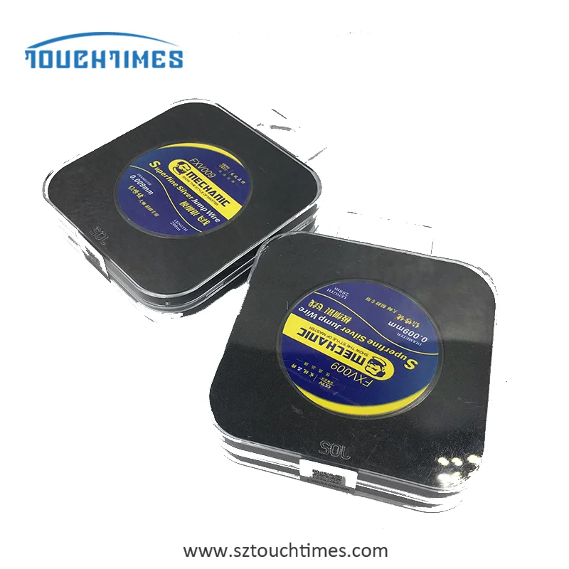 Mechanic FXV009 0.009mm 200M Superfine Silver Jump Wire Ultra Fine Fly Line For iPhone Fingerprint Mainboard Chip Repair
Mechanic FXV009 0.009mm 200M Superfine Silver Jump Wire Ultra Fine Fly Line For iPhone Fingerprint Mainboard Chip Repair