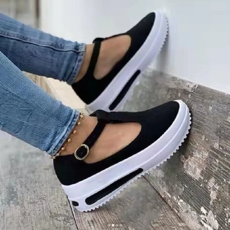 2021 New Summer Women Flat Fashion Buckle Strap Platform Flat Casual Ladies Shoe Casual Women Vulcanize Shoes Zapatos De Mujer
2021 New Summer Women Flat Fashion Buckle Strap Platform Flat Casual Ladies Shoe Casual Women Vulcanize Shoes Zapatos De Mujer