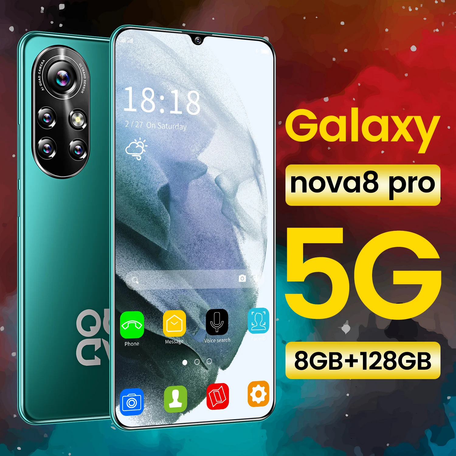 

Global 2021 Nova8 Pro 256GB/512GB 11 Core 24+48MP 5G Andriod Smartphones 6.8 Inch 6500mAh Qualcomm Snapdragon 888 Cell Phone