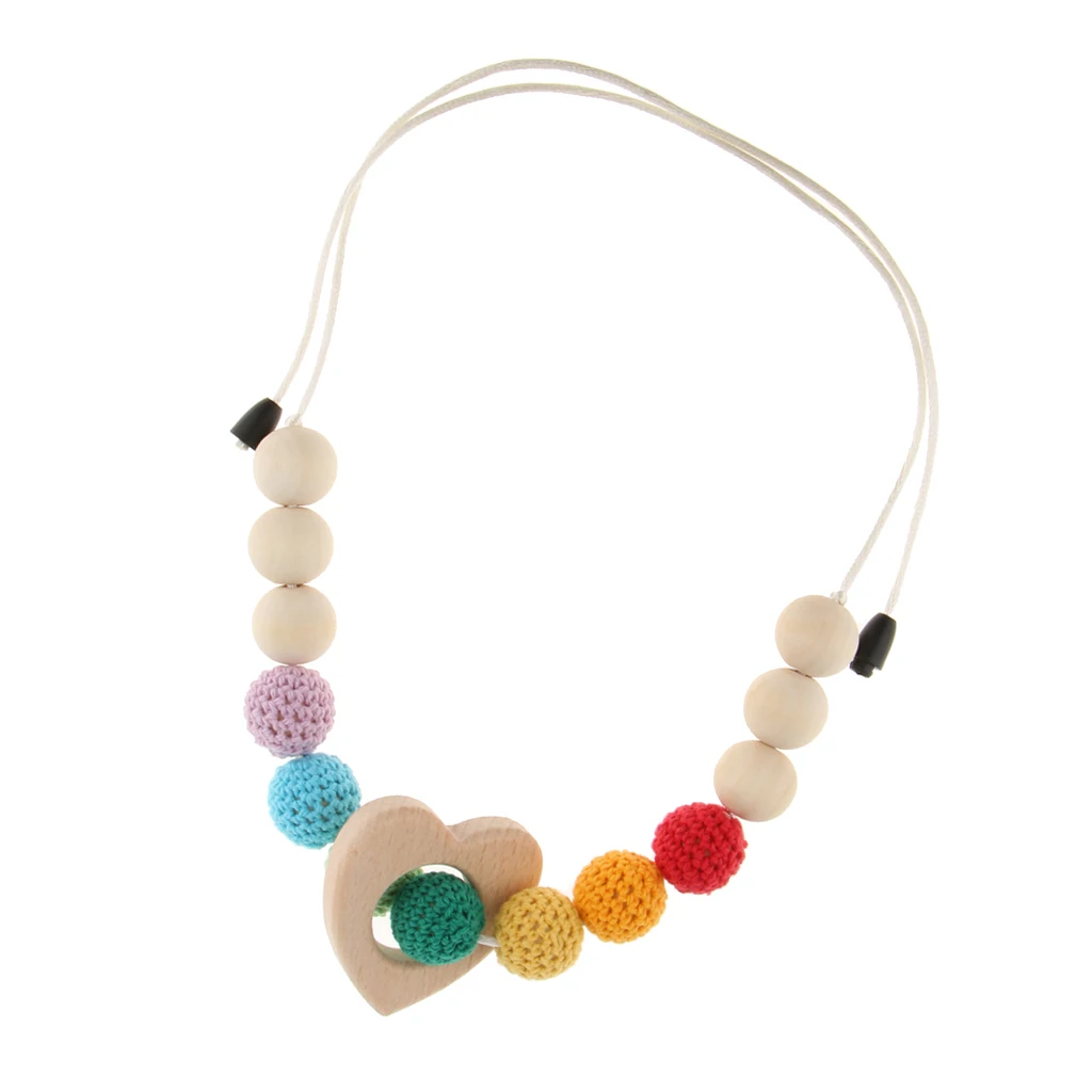 Round Wooden Crocheted Beads Colorful Woolen Teether Bead Necklace Toy for Baby Kids
Round Wooden Crocheted Beads Colorful Woolen Teether Bead Necklace Toy for Baby Kids