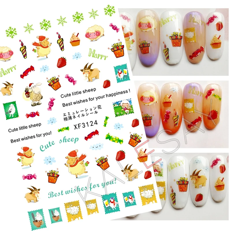 Cute Merry Christmas Nail Art Sticker Decoration Back Glue Elk Snow Nail Decal for Manicure Sticker for Nails Design Santa Claus
Cute Merry Christmas Nail Art Sticker Decoration Back Glue Elk Snow Nail Decal for Manicure Sticker for Nails Design Santa Claus